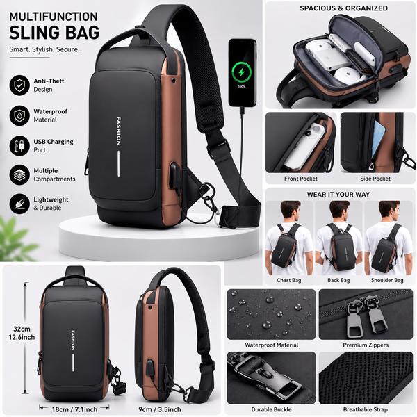 Multifunction Sling Bag